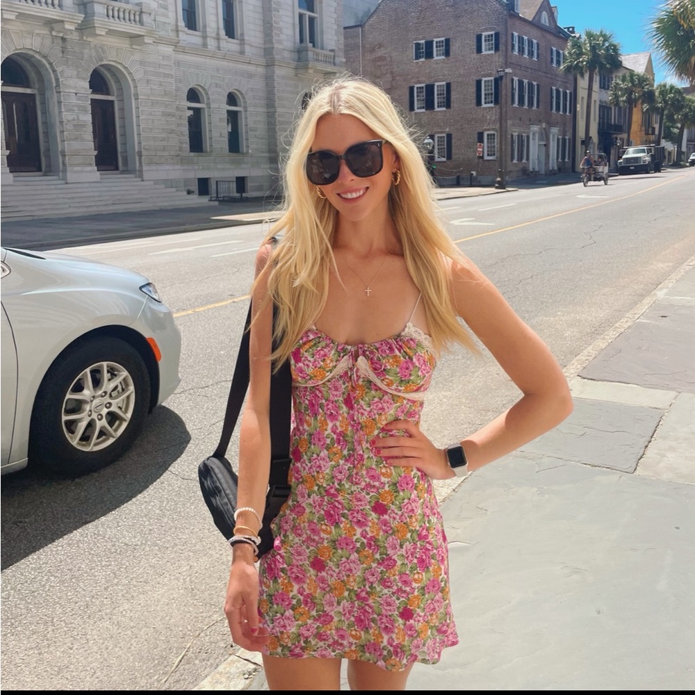 floral mini dress